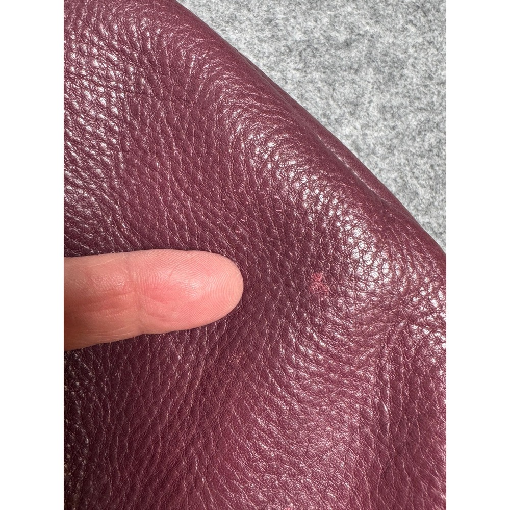 Marc Jacobs Classic Q Hillier Hobo Bag Purse Burgundy Leather - Picture 15 of 15